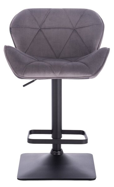 HR111KW Grafit modern velúr szék fekete lábbal