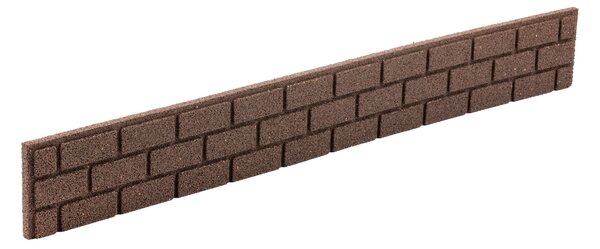 Multy home Kerti palánk BRICKS 120 x 15 cm, barna (csatlakozóval és szögekkel)
