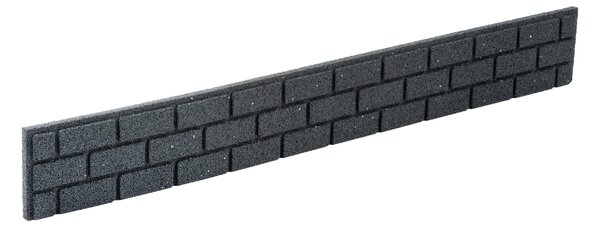 Multy home Kerti palánk BRICKS 120 x 15 cm, szürke (csatlakozóval és szögekkel)