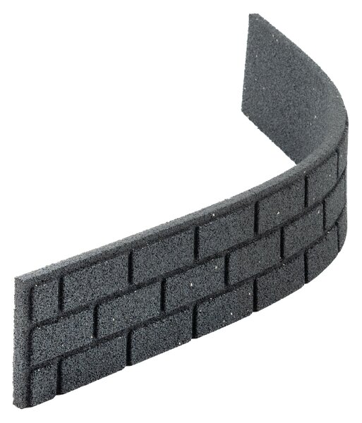 Multy home Kerti palánk BRICKS 120 x 15 cm, szürke (csatlakozóval és szögekkel)
