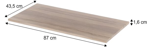 Polcok akasztós szekrénybe, DTD laminált, tölgy sonoma, DUNAJ TYP2
