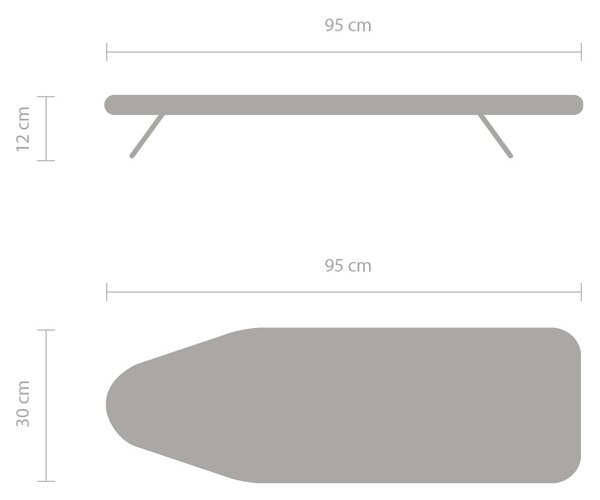 Asztali vasalódeszka Metallised S – Brabantia