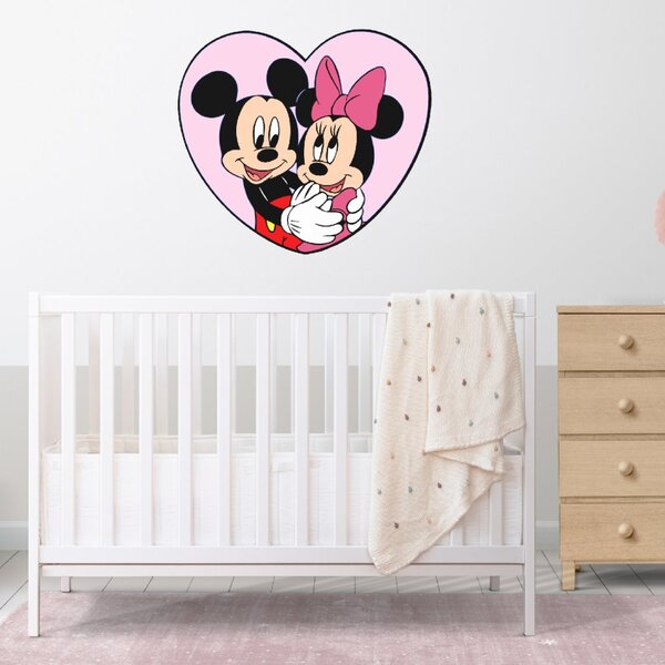 Falmatrica "Mickey és Minnie egy szívben"