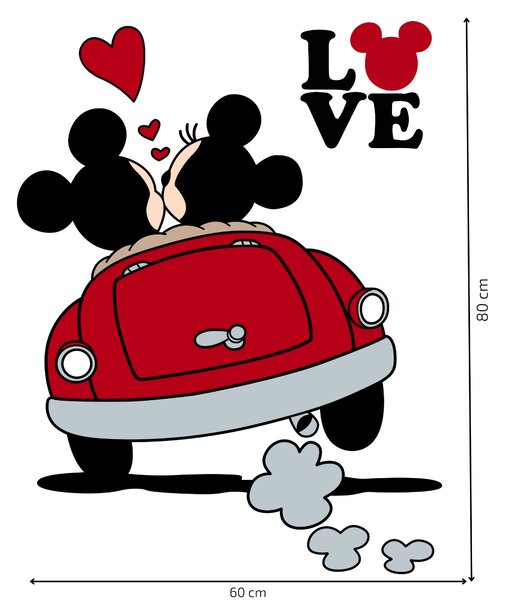 Falmatrica "Mickey és Minnie a kocsiban"