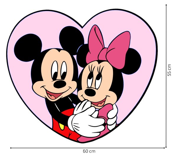 Falmatrica "Mickey és Minnie egy szívben"