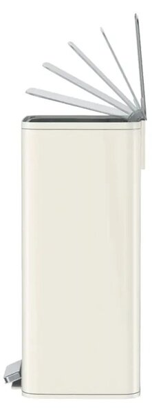 Lábpedálos szemeteskosár, EKO, Marina, 50 liter, krémszínű