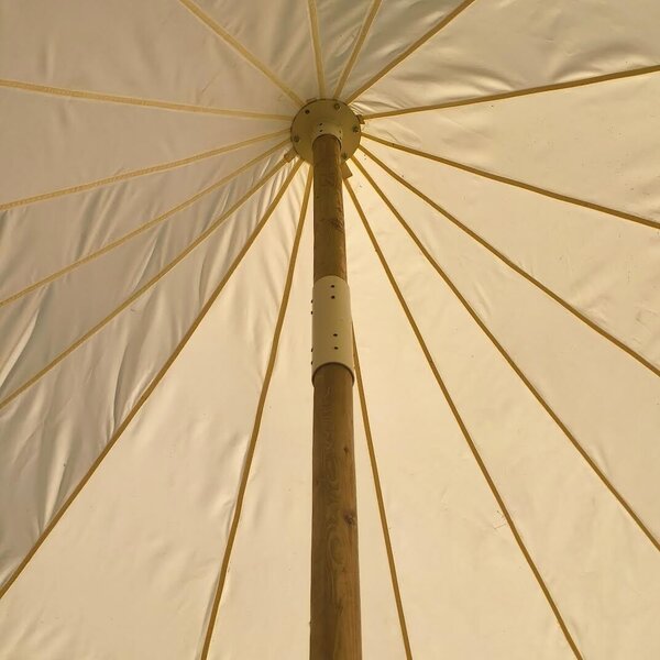 Fehér Petal Pole esküvői sátor 12x26 m