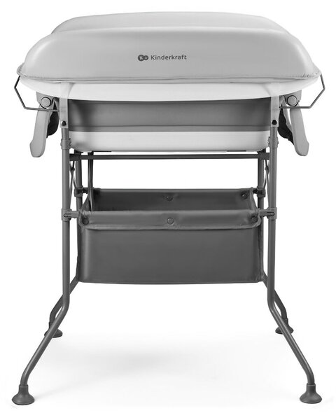 KINDERKRAFT Pelenkázó asztal káddal Bubbly Grey