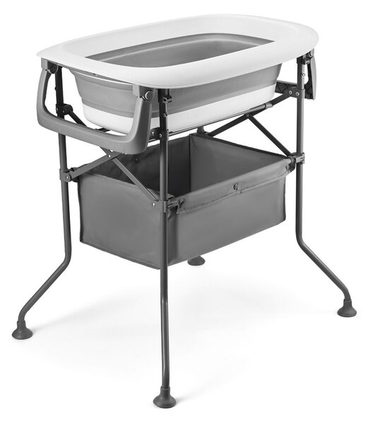 KINDERKRAFT Pelenkázó asztal káddal Bubbly Grey