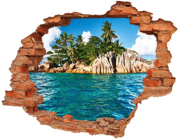 Fali matrica lyuk a falban Trópusi sziget