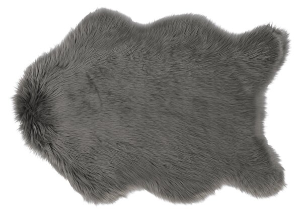Műszőrme, szürke, 60x90, EBONY TYP 5