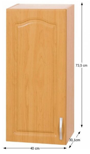 Felső konyhaszekrény, Éger, Balos, LORA MDF NEW KLASIK W40 / 735