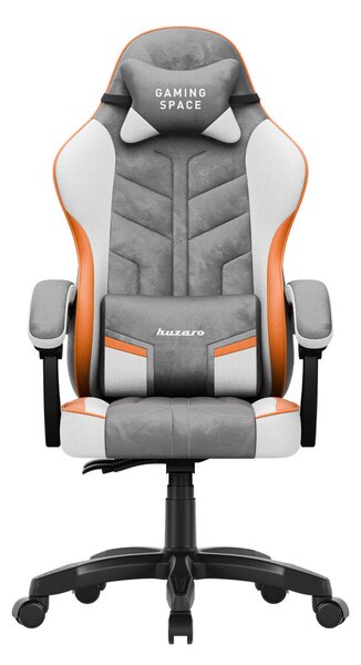 Gamer szék, forgó, ergonómikus, szürke