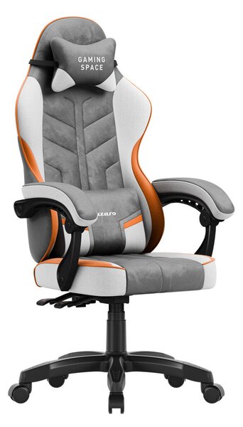 Gamer szék, forgó, ergonómikus, szürke