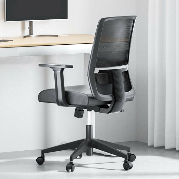Ergonomikus irodai szék deréktámasszal, állítható magasság, légáteresztő háttámla 64985