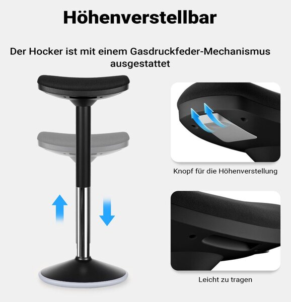 Modern irodai ülő- és állószék kárpitozott forgószék 70 cm magasságig fekete 65423