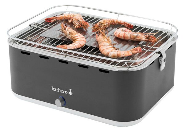 Barbecook BC-CHA-1015 Carlo asztali faszenes grill, szürke, 44x33x21cm