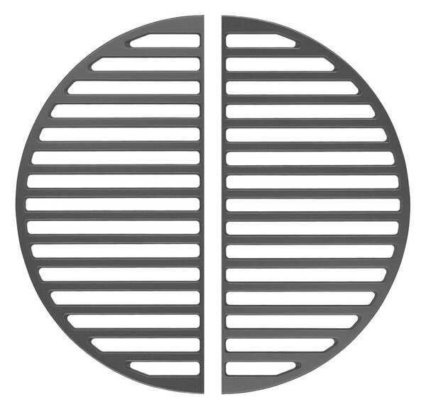 Öntöttvas Grillrács 46,7x22,8x0,9 cm Grill Kiegészítők BBQ-hoz 2 db-os készlet 65538