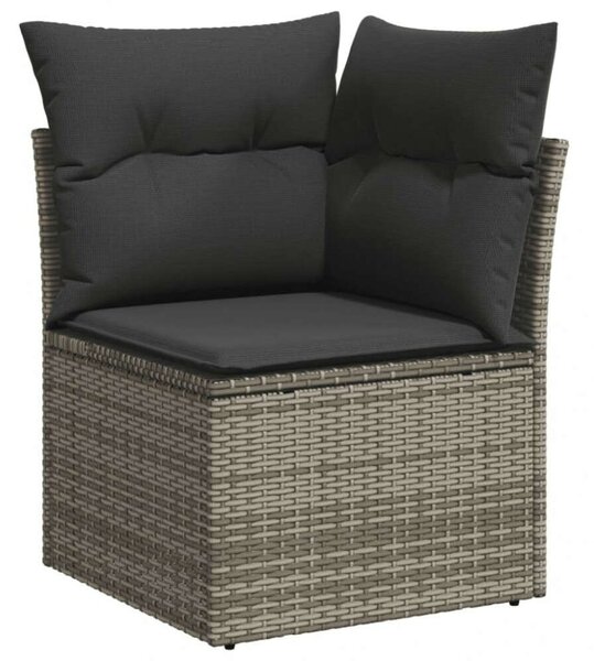 VidaXL Polyrattan Kerti Ülőgarnitúra - 10 részes - Szürke