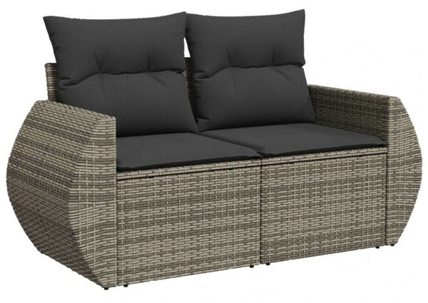 VidaXL Polyrattan Kerti Ülőgarnitúra - 10 részes - Szürke