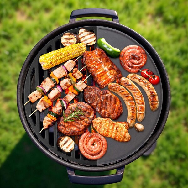 Öntöttvas grillrács és grilllap grillkiegészítők BBQ-hoz