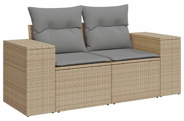 VidaXL Polyrattan Kerti Ülőgarnitúra - 5 részes - Bézs