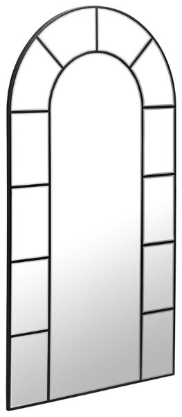 Fekete fém fali tükör Kave Home Nediva 88 x 165 cm