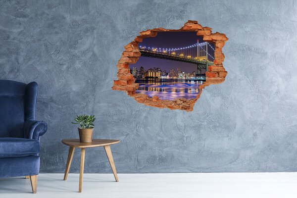 3d-s lyukat fali matrica Bridge new york city