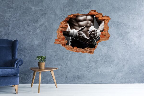 3d-s lyukat fali matrica Az épület izom