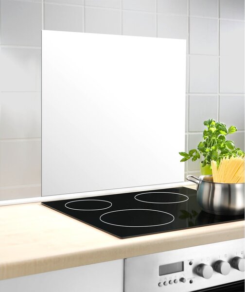 Fehér edzett üveg falvédő tűzhelyhez 60x70 cm – Wenko