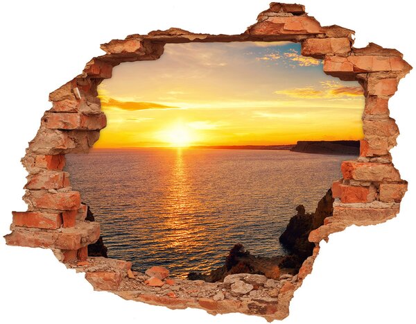 3d-s lyukat fali matrica Sunset tengeren