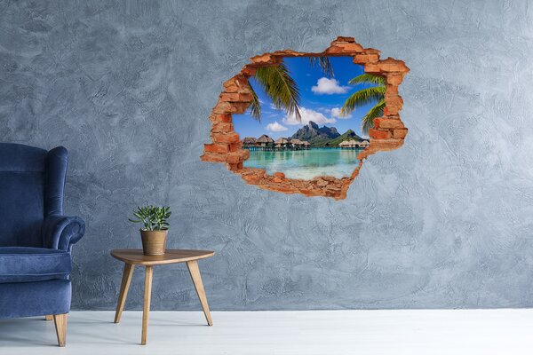 3d-s lyukat fali matrica Pálmafák bora bora