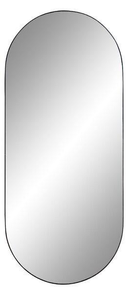 Jersey - Ovális tükör fekete kerettel 35x80 cm