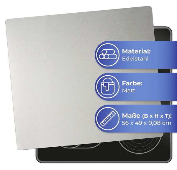 Tűzhely fedőlap 50x56 cm Silver – Maximex
