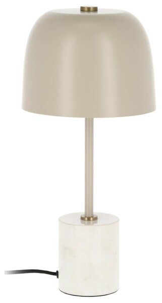 Bézs fém asztali lámpa Kave Home Alish 40 cm