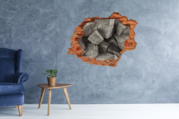 3d-s lyukat fali matrica Beton kocka
