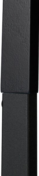 Elegáns fém és MDF szobainas fekete színben 107 cm 10046885