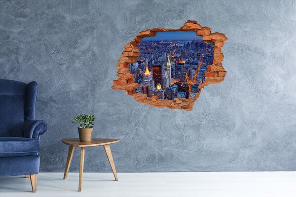 3d-s lyukat fali matrica New york éjjel