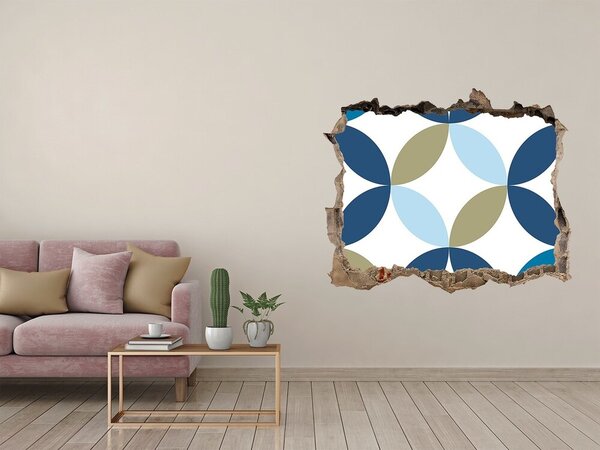 3d-s lyuk vizuális effektusok matrica Geometriai háttér