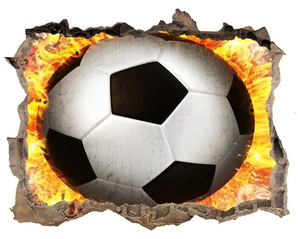 3d-s lyuk vizuális effektusok matrica Égő fűrész football