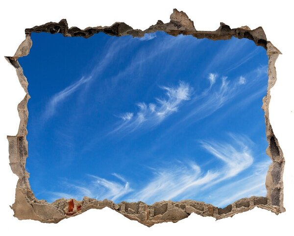 3d-s lyuk vizuális effektusok matrica Kék ég