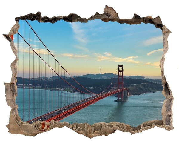 3d-s lyuk vizuális effektusok matrica Bridge san francisco
