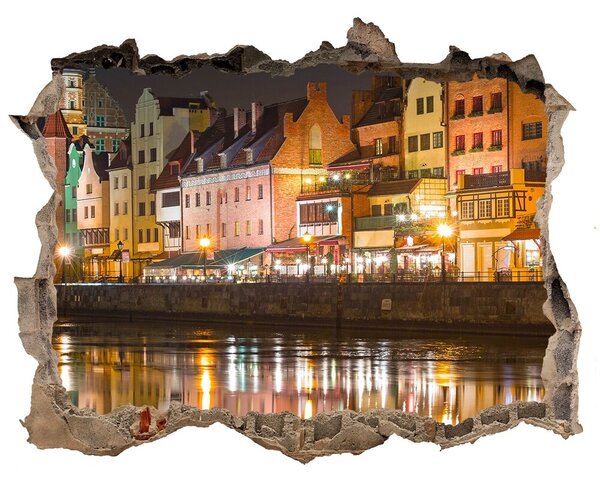 3d-s lyuk vizuális effektusok matrica Gdansk lengyelország