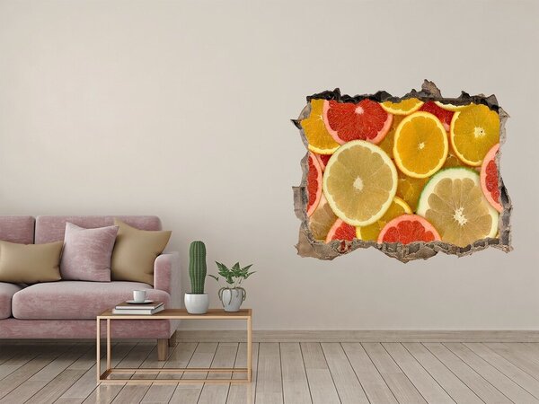 3d-s lyuk vizuális effektusok matrica Citrusfélék