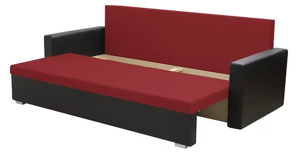 3 személyes kanapé alvási funkcióval EKO Sötétbarna/fekete