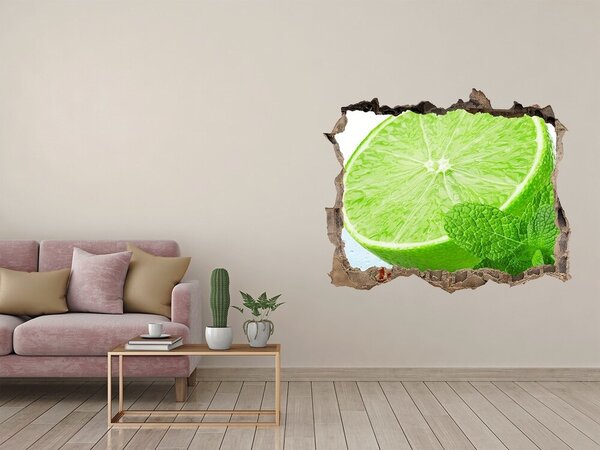 3d-s lyuk vizuális effektusok matrica Lime jég