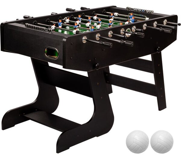 GamesPlanet® Csocsóasztal LIVERPOOL Fekete 141 x 125 cm