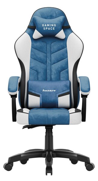 Gamer szék, forgó, ergonómikus, kék