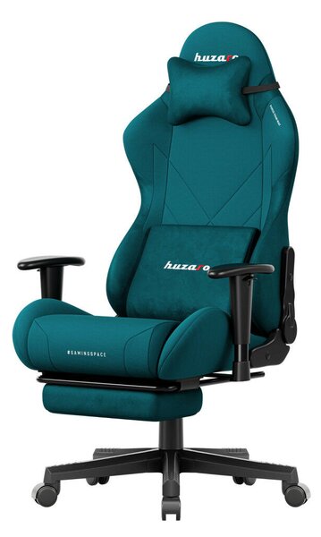 Gamer szék, Force lábtartóval Teal