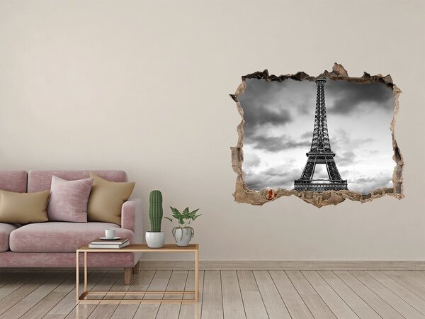 3d-s lyuk vizuális effektusok matrica Párizsi eiffel-torony